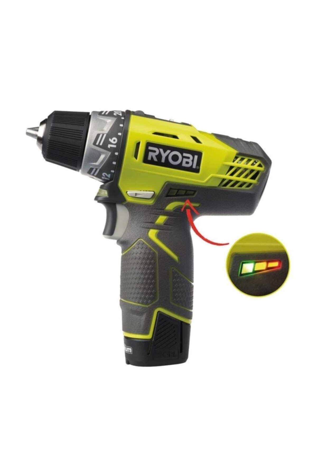 Ryobi R12ddll13s 12volt/1.3ah Li-ıon Çift Akülü 2 Vitesli Vidalama